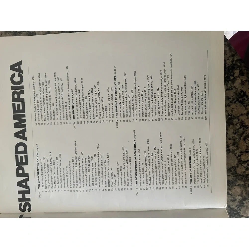 1975 Life Magazine: 100 Events That Shaped America Bicentennial Issue Special